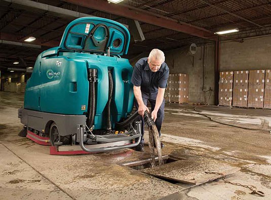 T17 Battery-Powered Ride-On Floor Scrubber alt 10